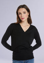 Load image into Gallery viewer, EBONY MERINO V NECK
