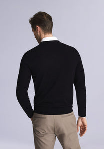 EBONY MERINO V NECK