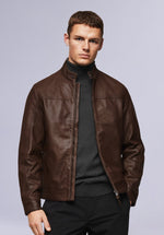 Load image into Gallery viewer, RUSTIC SETH LEATHER JACKET
