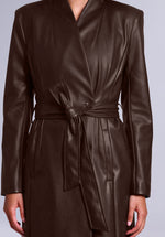 Load image into Gallery viewer, LUXE LEATHER WRAPCOAT

