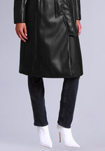 Load image into Gallery viewer, LUXE LEATHER WRAPCOAT
