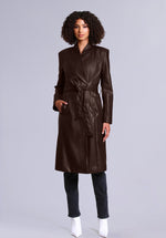 Load image into Gallery viewer, LUXE LEATHER WRAPCOAT
